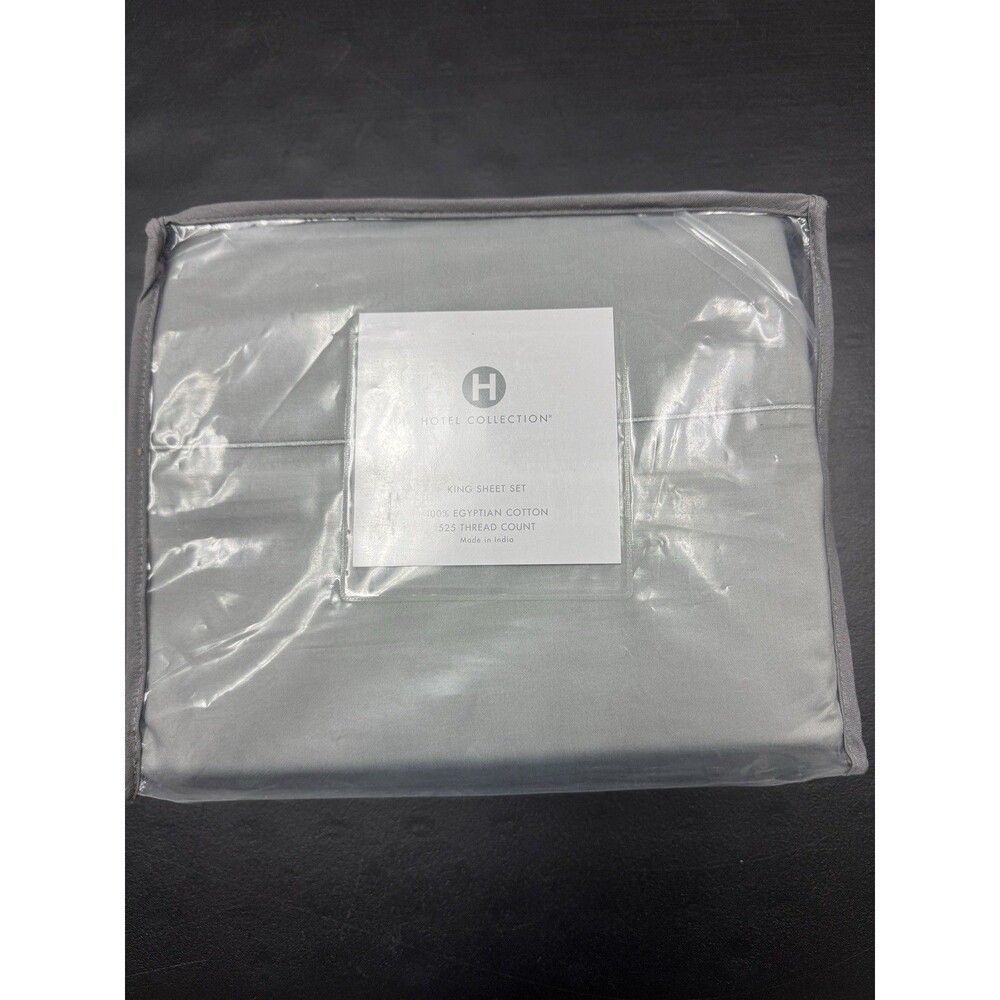 Hotel Collection 525 TC 4-Piece King Egyptian Cotton Sheet Set ,Mist